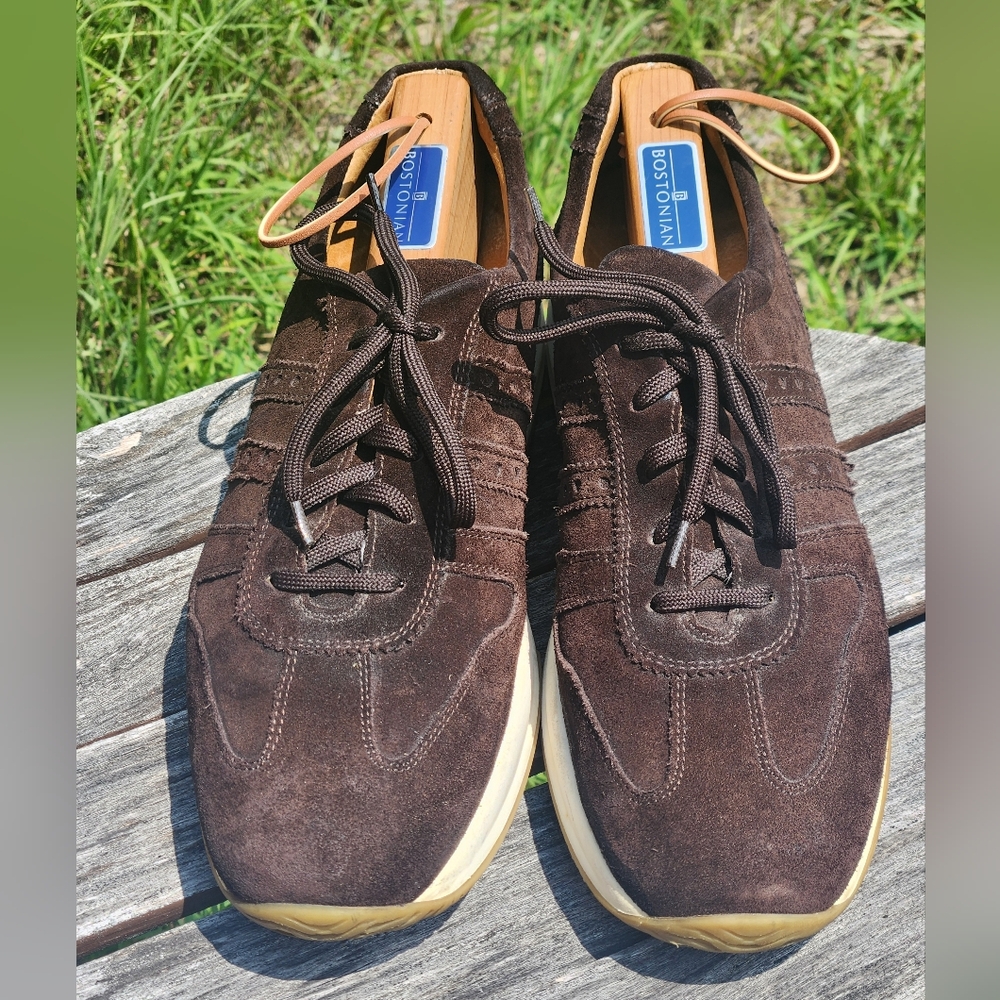 Canali Brown Suede Sneakers Casual Athletic Shoes 43 View 2
